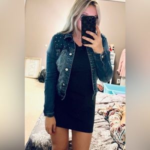 Forever21 studded jean jacket